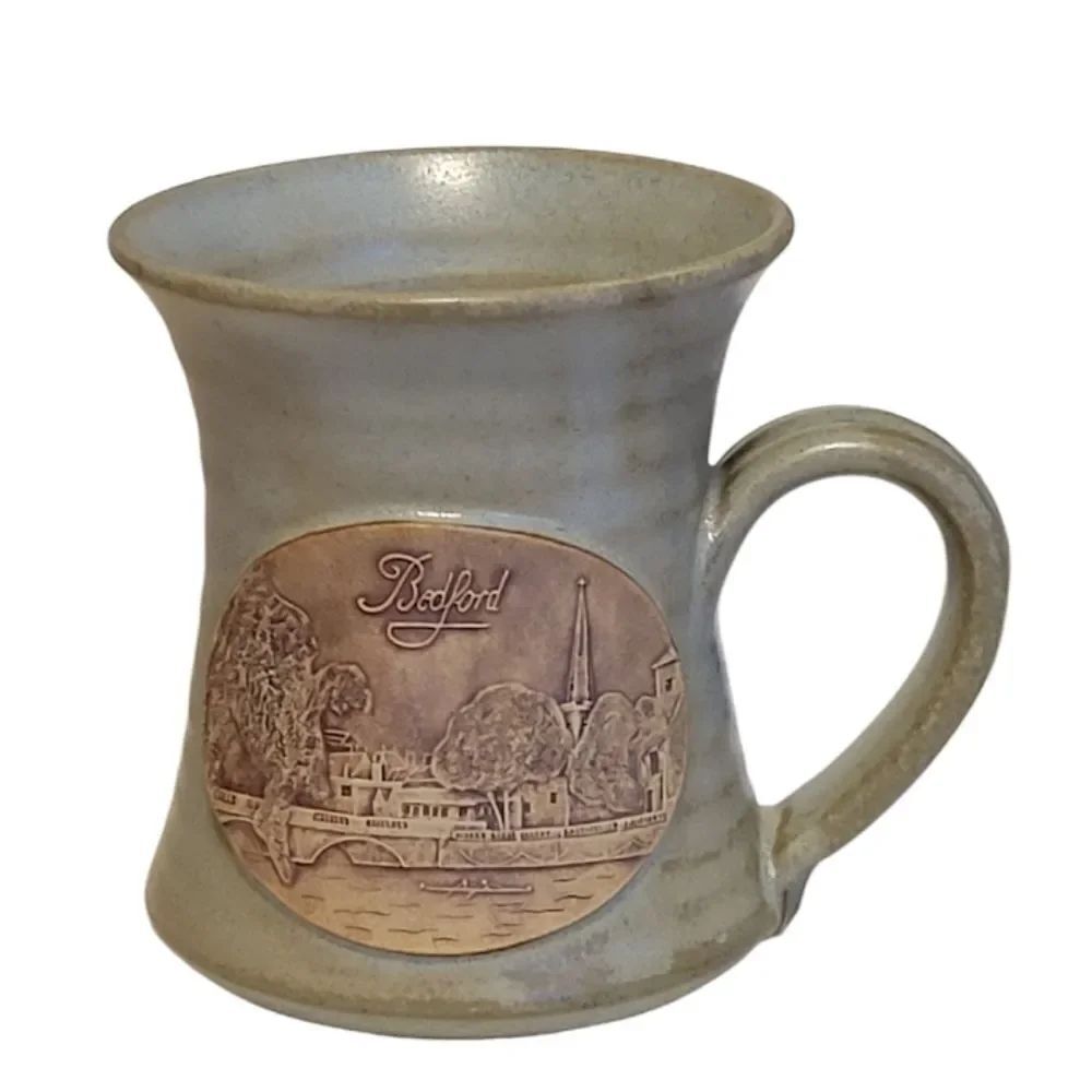 Rustic Green "Bedford" Handmade Stoneware Mug